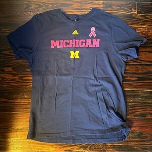 Adidas Women’s University of Michigan | Breast Cancer T-Shirt